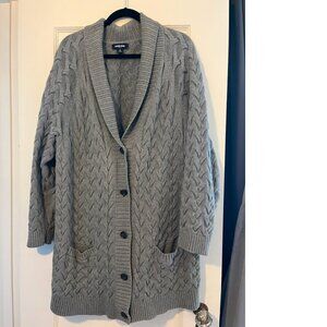 Lands' End Button-down Cableknit Cardigan